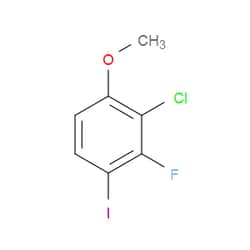 Aobchem&nbsp;2-Chloro-3-fluoro-4-iodo-1-methoxybenzene |  ≥97% |  CAS 2385211-22-1 |  C7H5ClFIO |  250mg