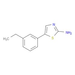 Aobchem&nbsp;5-(3-Ethylphenyl)thiazol-2-amine |  ≥97% |  CAS 1509544-59-5 |  C11H12N2S |  500mg
