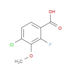 Aobchem&nbsp;4-Chloro-2-fluoro-3-methoxybenzoic acid |  ≥95% |  CAS 1169870-80-7 |  C8H6ClFO3 |  10g