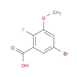 Aobchem&nbsp;5-Bromo-2-fluoro-3-methoxybenzoic acid |  ≥95% |  CAS 1782260-95-0 |  C8H6BrFO3 |  1g