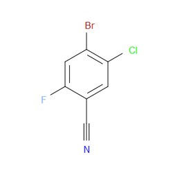 Aobchem&nbsp;4-Bromo-5-chloro-2-fluorobenzonitrile |  ≥95% |  CAS 1349716-15-9 |  C7H2BrClFN |  5g