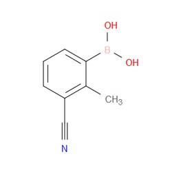 Aobchem&nbsp;3-Cyano-2-methylphenylboronic acid |  ≥97% |  CAS 313546-19-9 |  C8H8BNO2 |  1g