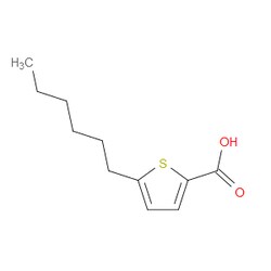 Aobchem&nbsp;5-Hexyl-2-thiophenecarboxylic acid |  ≥97% |  CAS 90619-86-6 |  C11H16O2S |  500mg