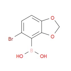 Aobchem&nbsp;5-Bromobenzo[1 3]dioxole-4-boronic acid |  ≥97% |  CAS 1451392-88-3 |  C7H6BBrO4 |  10g