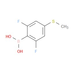 Aobchem&nbsp;2 6-Difluoro-4-(methylthio)phenylboronic acid |  ≥97% |  CAS 1451392-53-2 |  C7H7BF2O2S |  1g