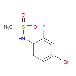 Aobchem&nbsp;N-(4-bromo-2-fluorophenyl)methanesulfonamide |  ≥97% |  CAS 549490-15-5 |  C7H7BrFNO2S |  1g