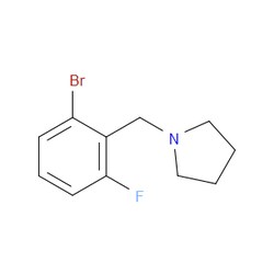 Aobchem&nbsp;1-[(2-Bromo-6-fluorophenyl)methyl]pyrrolidine |  ≥97% |  CAS 1355247-07-2 |  C11H13BrFN |  5g
