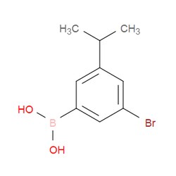 Aobchem&nbsp;3-Bromo-5-isopropylphenylboronic acid |  ≥97% |  CAS 1451390-87-6 |  C9H12BBrO2 |  500mg