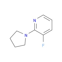 Aobchem&nbsp;3-Fluoro-2-(1-pyrrolidinyl)pyridine |  ≥97% |  CAS 1133115-40-8 |  C9H11FN2 |  5g