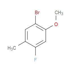 Aobchem&nbsp;1-Bromo-4-fluoro-2-methoxy-5-methylbenzene |  ≥97% |  CAS 314298-15-2 |  C8H8BrFO |  250mg