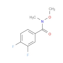 Aobchem&nbsp;3 4-Difluoro-N-methoxy-N-methylbenzamide |  ≥97% |  CAS 188345-25-7 |  C9H9F2NO2 |  1g