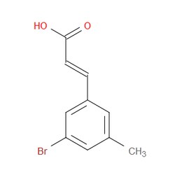 Aobchem&nbsp;3-(3-Bromo-5-methylphenyl)-2-propenoic acid |  ≥97% |  CAS 1262018-17-6 |  C10H9BrO2 |  5g