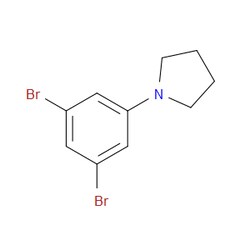 Aobchem&nbsp;1-(3 5-Dibromophenyl)pyrrolidine |  ≥97% |  CAS 1245563-15-8 |  C10H11Br2N |  1g