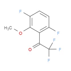 Aobchem&nbsp;1-(3 6-Difluoro-2-methoxyphenyl)-2 2 2-trifluoroethanone |  ≥95% |  CAS 1208077-45-5 |  C9H5F5O2 |  250mg