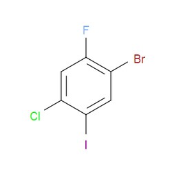 Aobchem&nbsp;1-Bromo-4-chloro-2-fluoro-5-iodobenzene |  ≥97% |  CAS 2386089-00-3 |  C6H2BrClFI |  5g