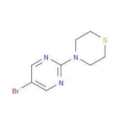Aobchem&nbsp;4-(5-Bromopyrimidin-2-yl)thiomorpholine |  ≥97% |  CAS 1341761-16-7 |  C8H10BrN3S |  5g