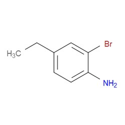 Aobchem&nbsp;2-Bromo-4-ethylaniline |  ≥97% |  CAS 38678-86-3 |  C8H10BrN |  1g
