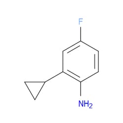 Aobchem&nbsp;2-Cyclopropyl-4-fluoroaniline |  ≥97% |  CAS 1250966-57-4 |  C9H10FN |  250mg