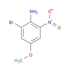 Aobchem&nbsp;2-Bromo-4-methoxy-6-nitroaniline |  ≥97% |  CAS 10172-35-7 |  C7H7BrN2O3 |  10g