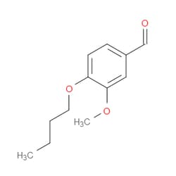 Aobchem&nbsp;4-Butoxy-3-methoxybenzaldehyde |  ≥97% |  CAS 51301-87-2 |  C12H16O3 |  500mg