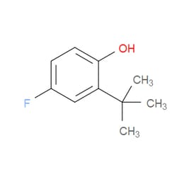 Aobchem&nbsp;2-(Tert-butyl)-4-fluorophenol |  ≥97% |  CAS 357611-22-4 |  C10H13FO |  5g