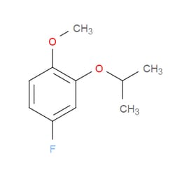 Aobchem&nbsp;4-Fluoro-2-isopropoxy-1-methoxybenzene |  ≥97% |  CAS 1369942-74-4 |  C10H13FO2 |  5g