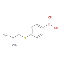 Aobchem&nbsp;4-(Isobutylthio)phenylboronic acid |  ≥97% |  CAS 1217500-97-4 |  C10H15BO2S |  5g