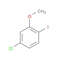 Aobchem&nbsp;4-Chloro-1-iodo-2-methoxybenzene |  ≥95% |  CAS 755027-21-5 |  C7H6ClIO |  5g