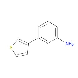 Aobchem&nbsp;3-(3-Thienyl)benzenamine |  ≥95% |  CAS 161886-96-0 |  C10H9NS |  500mg