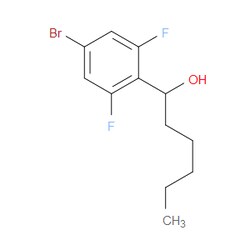 Aobchem&nbsp;1-(4-Bromo-2 6-difluorophenyl)hexan-1-ol |  ≥95% |  CAS 1598807-81-8 |  C12H15BrF2O |  5g