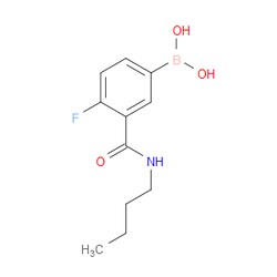 Aobchem&nbsp;3-(N-Butylcarbamoyl)-4-fluorophenylboronic acid |  ≥97% |  CAS 874219-23-5 |  C11H15BFNO3 |  1g