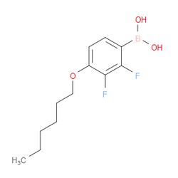 Aobchem&nbsp;2 3-Difluoro-4-(n-hexyloxy)phenylboronic acid |  ≥97% |  CAS 121219-20-3 |  C12H17BF2O3 |  5g
