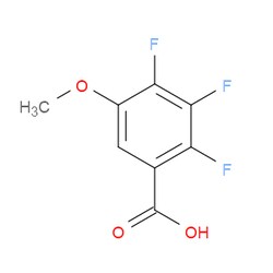 Aobchem&nbsp;2 3 4-Trifluoro-5-methoxybenzoic acid |  95% |  CAS 38233-47-5 |  C8H5F3O3 |  250mg
