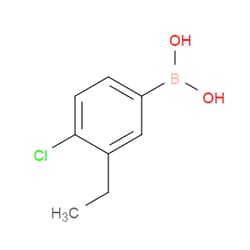 Aobchem&nbsp;4-Chloro-3-ethylphenylboronic acid |  ≥95% |  CAS 918810-94-3 |  C8H10BClO2 |  25g