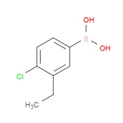 Aobchem&nbsp;4-Chloro-3-ethylphenylboronic acid |  ≥95% |  CAS 918810-94-3 |  C8H10BClO2 |  5g