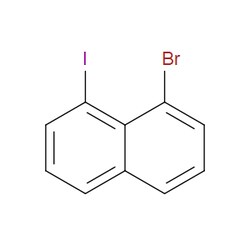 Aobchem&nbsp;1-Bromo-8-iodonaphthalene |  ≥97% |  CAS 4044-58-0 |  C10H6BrI |  5g