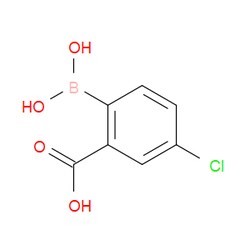 Aobchem&nbsp;2-Carboxy-4-chlorophenylboronic acid |  ≥95% |  CAS 850568-07-9 |  C7H6BClO4 |  10g