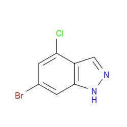 Aobchem&nbsp;6-Bromo-4-chloro-1H-indazole |  ≥95% |  CAS 885518-99-0 |  C7H4BrClN2 |  10g