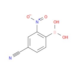 Aobchem&nbsp;4-Cyano-2-nitrophenylboronic acid |  ≥97% |  CAS 850568-46-6 |  C7H5BN2O4 |  500mg