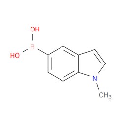Aobchem&nbsp;N-Methylindole-5-boronic acid |  ≥97% |  CAS 192182-55-1 |  C9H10BNO2 |  5g