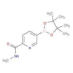 Aobchem&nbsp;5-(4 4 5 5-Tetramethyl-[1 3 2]dioxaborolan-2-yl)-pyridine-2-carboxylic acid methylamide |  ≥97% |  CAS 945863-21-8 |  C13H19BN2O3 |  10g