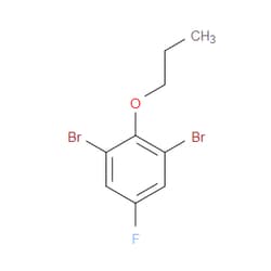 Aobchem&nbsp;2 6-Dibromo-4-fluoro-1-propoxybenzene |  ≥97% |  CAS 1242070-99-0 |  C9H9Br2FO |  5g