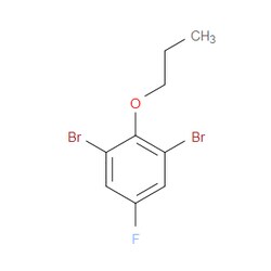 Aobchem&nbsp;2 6-Dibromo-4-fluoro-1-propoxybenzene |  ≥97% |  CAS 1242070-99-0 |  C9H9Br2FO |  25g