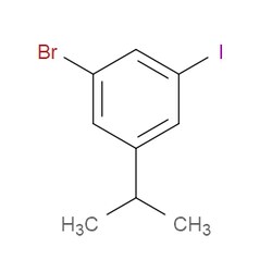 Aobchem&nbsp;1-Bromo-3-iodo-5-isopropylbenzene |  ≥97% |  CAS 1369835-70-0 |  C9H10BrI |  1g