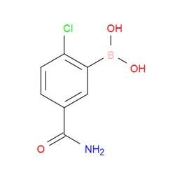 Aobchem&nbsp;5-Carbamoyl-2-chlorophenylboronic acid |  ≥97% |  CAS 1150114-35-4 |  C7H7BClNO3 |  500mg