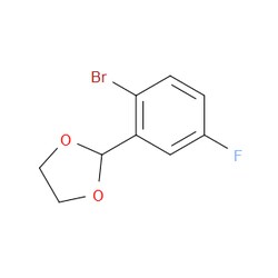 Aobchem&nbsp;2-(2-Bromo-5-fluorophenyl)-1 3-dioxolane |  ≥95% |  CAS 773094-69-2 |  C9H8BrFO2 |  10g
