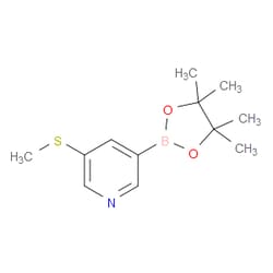 Aobchem&nbsp;5-(Methylthio)pyridine-3-boronic acid pinacol ester |  ≥95% |  CAS 1171891-40-9 |  C12H18BNO2S |  1g