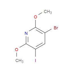 Aobchem&nbsp;5-Bromo-3-iodo-2 6-dimethoxypyridine |  ≥97% |  CAS 1826110-09-1 |  C7H7BrINO2 |  500mg