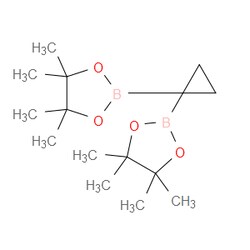 Aobchem&nbsp;2 2 -(Cyclopropane-1 1-diyl)bis(4 4 5 5-tetramethyl-1 3 2-dioxaborolane) |  ≥95% |  CAS 2222867-16-3 |  C15H28B2O4 |  250mg