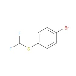 Aobchem&nbsp;1-Bromo-4-[(difluoromethyl)sulfanyl]benzene |  ≥97% |  CAS 4837-14-3 |  C7H5BrF2S |  250mg